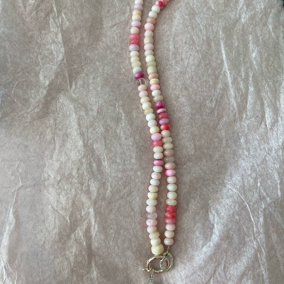 24” Jade Rondelle 8mm necklace - Picture 2 of 4